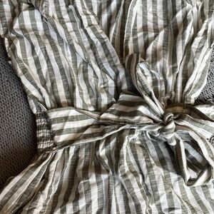 Striped Tie-Waist Dress